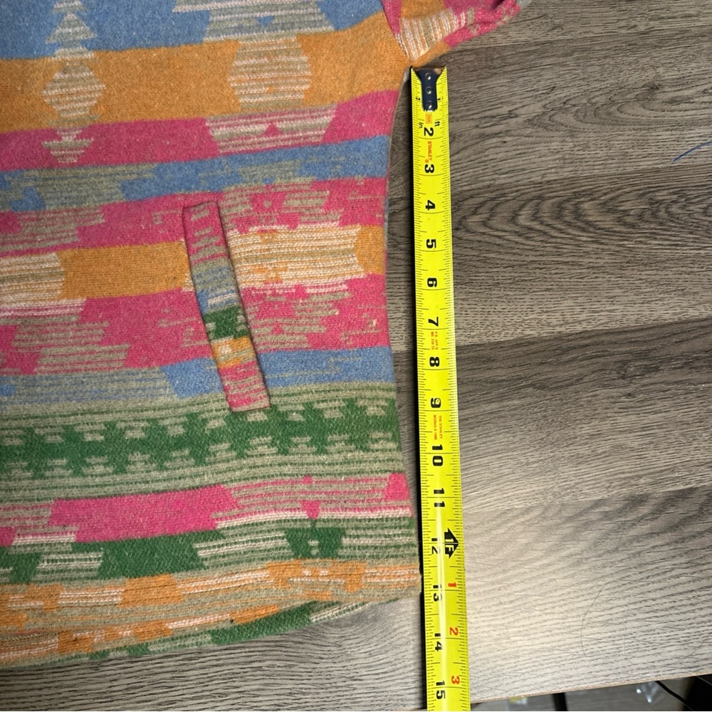 Colorful Patterned Button-Up Jacket size medium - image 8